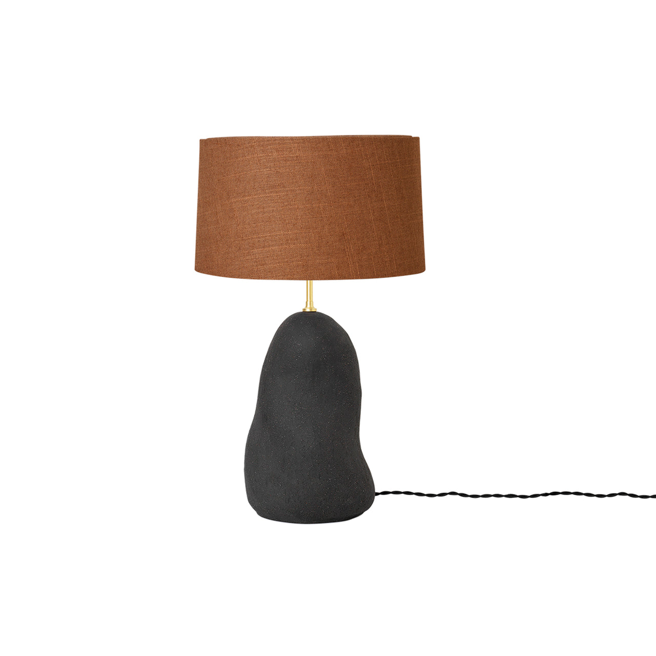 Hebe Lamp: Small + Curry + Dark Grey