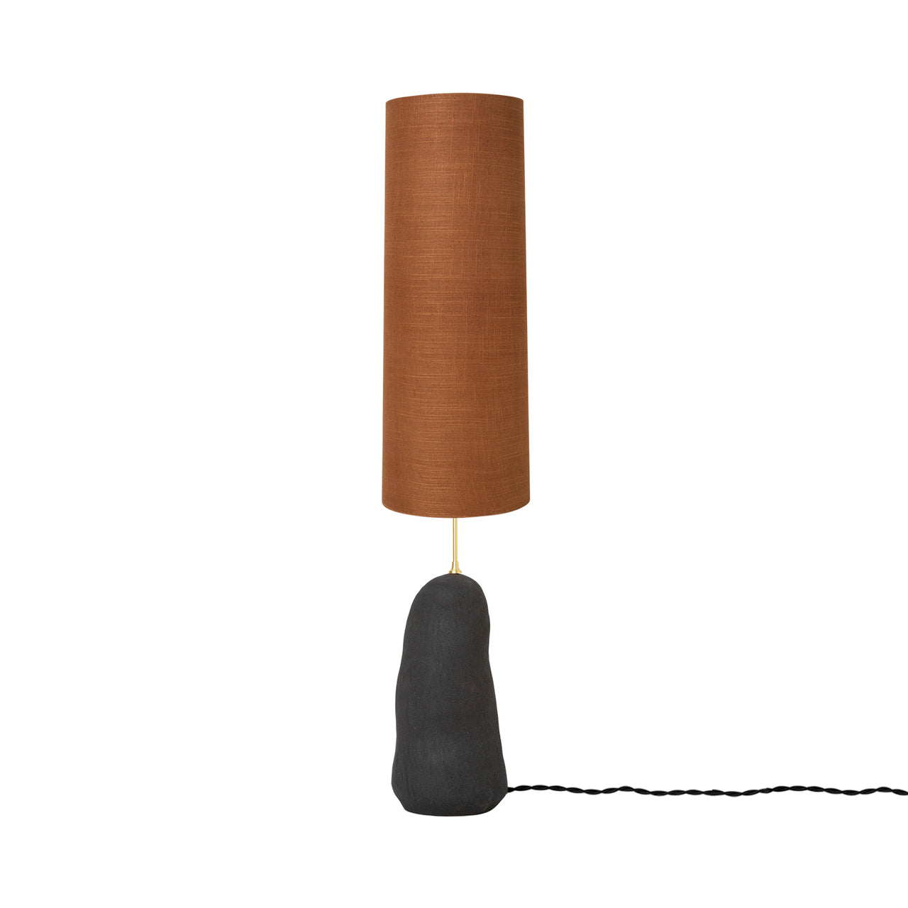 Hebe Lamp: Long + Curry + Dark Grey