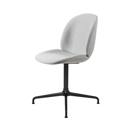 Beetle Meeting Chair: 4-Star Swivel Base + Full Upholstery + Black Matt