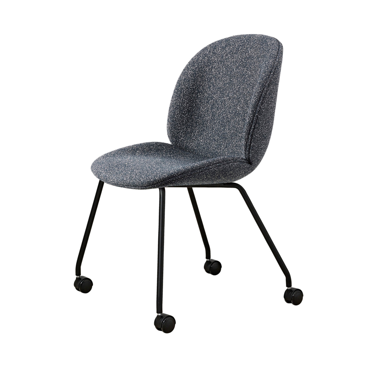 Beetle Meeting Chair: 4 Leg Castor Base + Full Upholstery