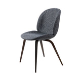 Beetle Dining Chair: Wood Base + Full Upholstery + Smoked Oak Matt