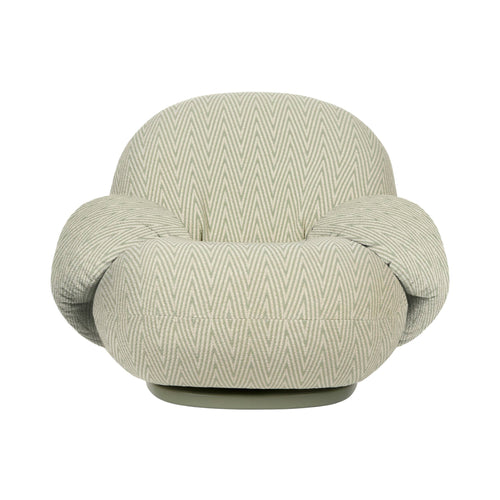 Pacha Lounge Chair with Armrest: Swivel Base + Outdoor