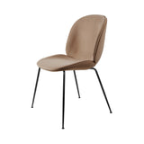 Beetle Dining Chair: Conic Base + Full Upholstery + Black Matt