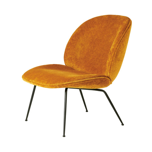 Beetle Lounge Chair: Conic Base + Full Upholstery + Black Matt