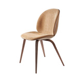 Beetle Dining Chair Wood Base: Veneer Shell + Front Upholstered + American Walnut + American Walnut Matt Lacquered