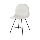 3D Dining Chair Center Base: Plastic Shell + Alabaster White