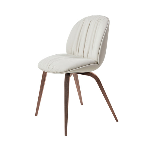 Beetle Soft Dining Chair: Fully Upholstered + American Walnut