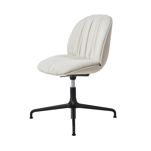 Beetle Height adjustable Soft Meeting Chair: 4 Star Base + Fully Upholstered +  Without Casters