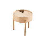 Arc Side Table: White Pigmented Oak