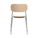 Co Chair: Chrome + Natural Oak