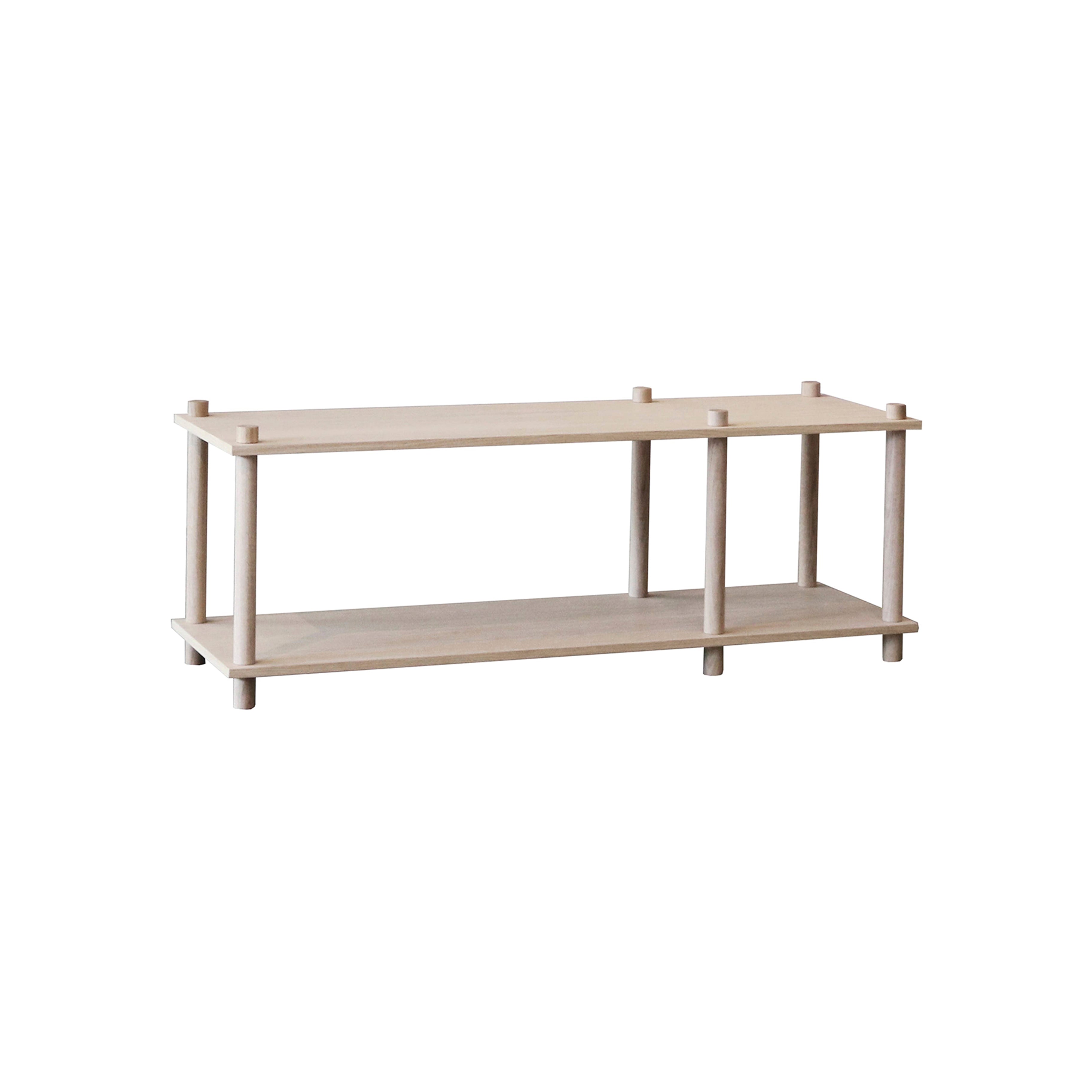 Elevate Shelving System Modular: Configuration 1 + White Pigmented Oak