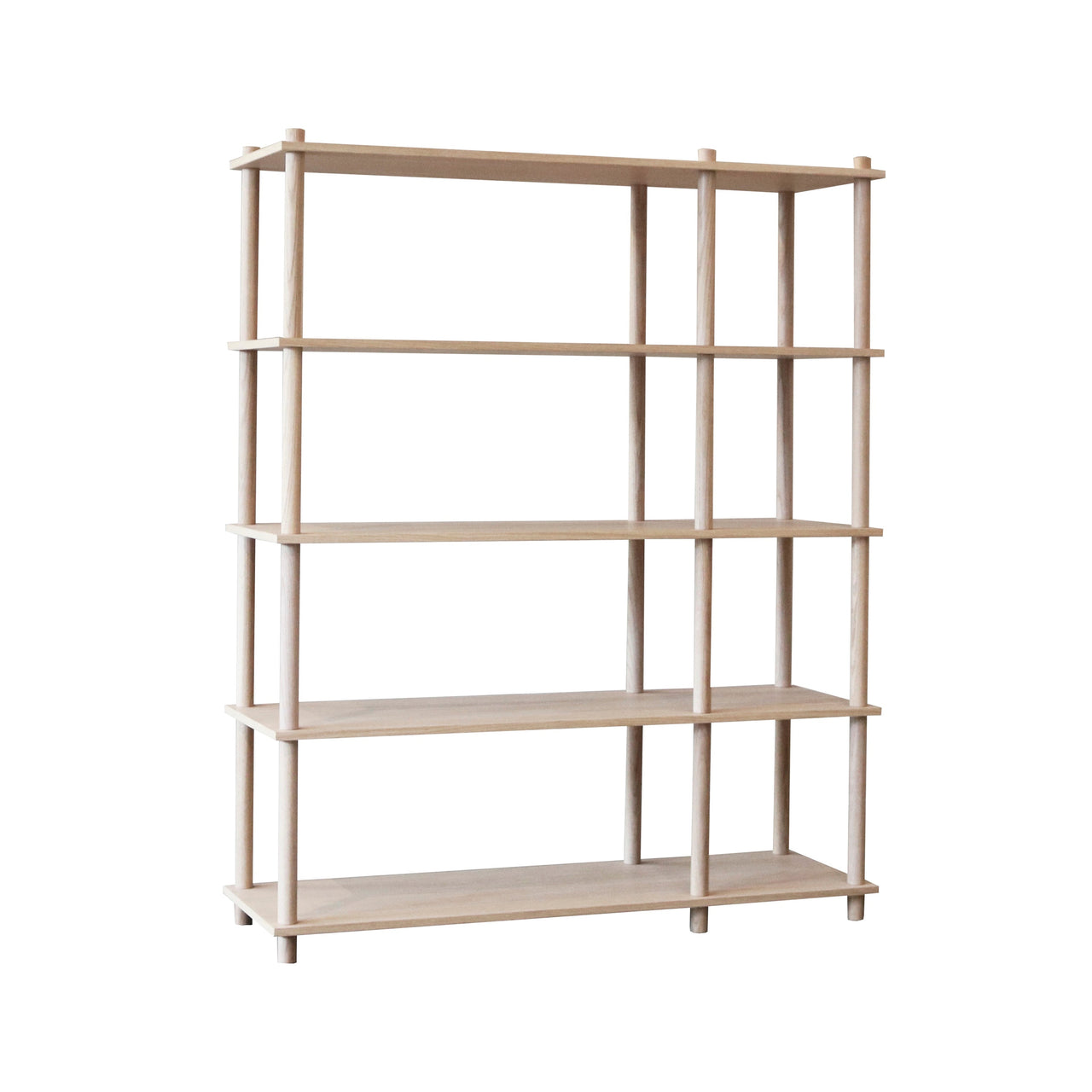 Elevate Shelving System Modular: Configuration 9 + White Pigmented Oak