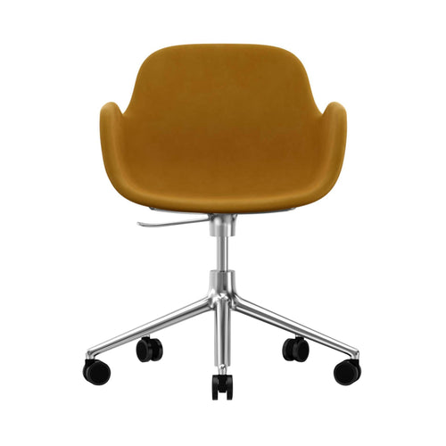Form Armchair: Swivel 5W Gaslift Upholstered + Aluminum
