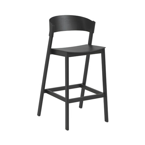 Cover Bar + Counter Stool: Bar + Black + With Footrest