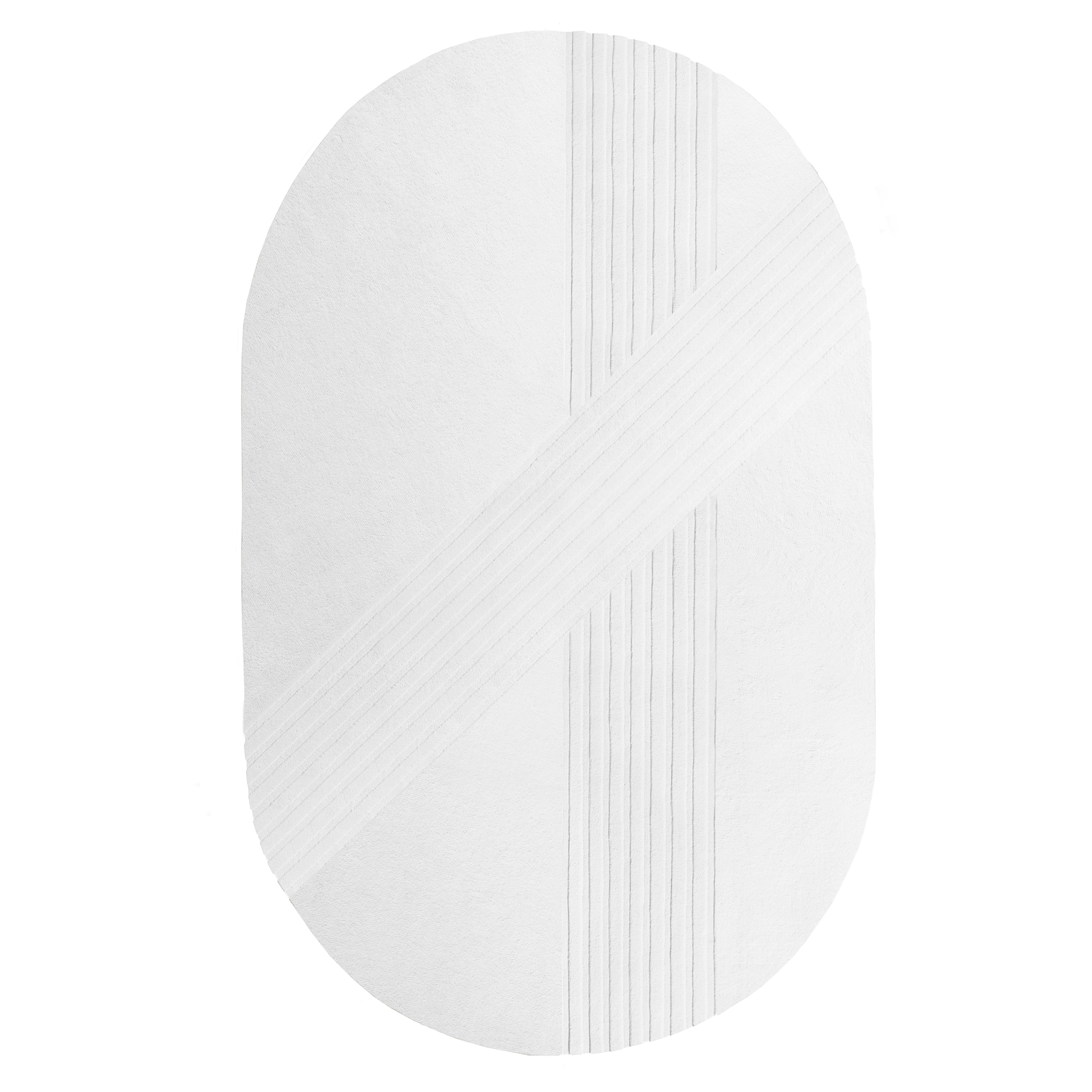 Kyoto Rug: Oval + Off White