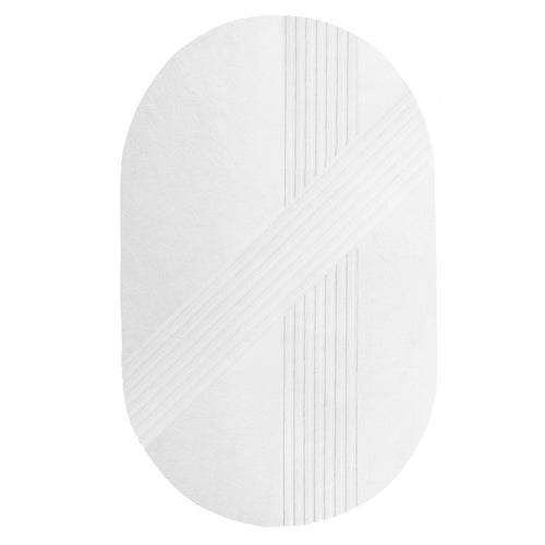 Kyoto Rug: Oval + Off White