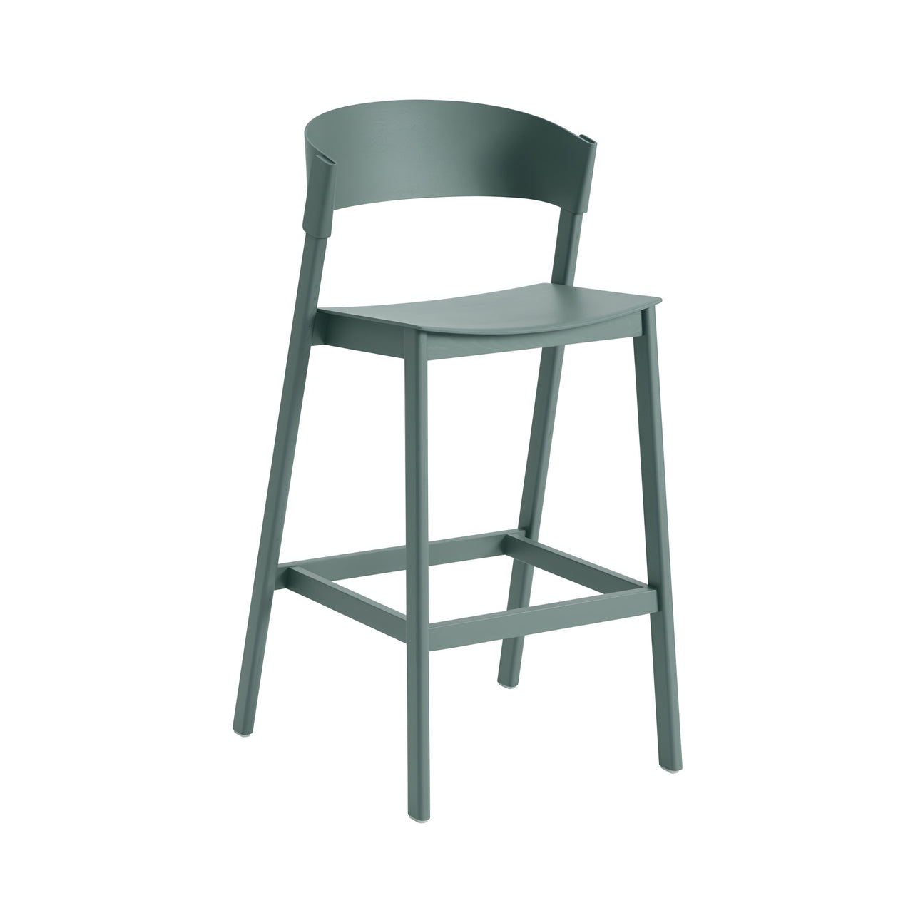Cover Bar + Counter Stool: Bar + Green + With Footrest