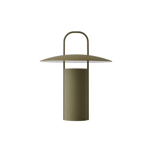 Ray Portable Table Lamp: Dusty Green