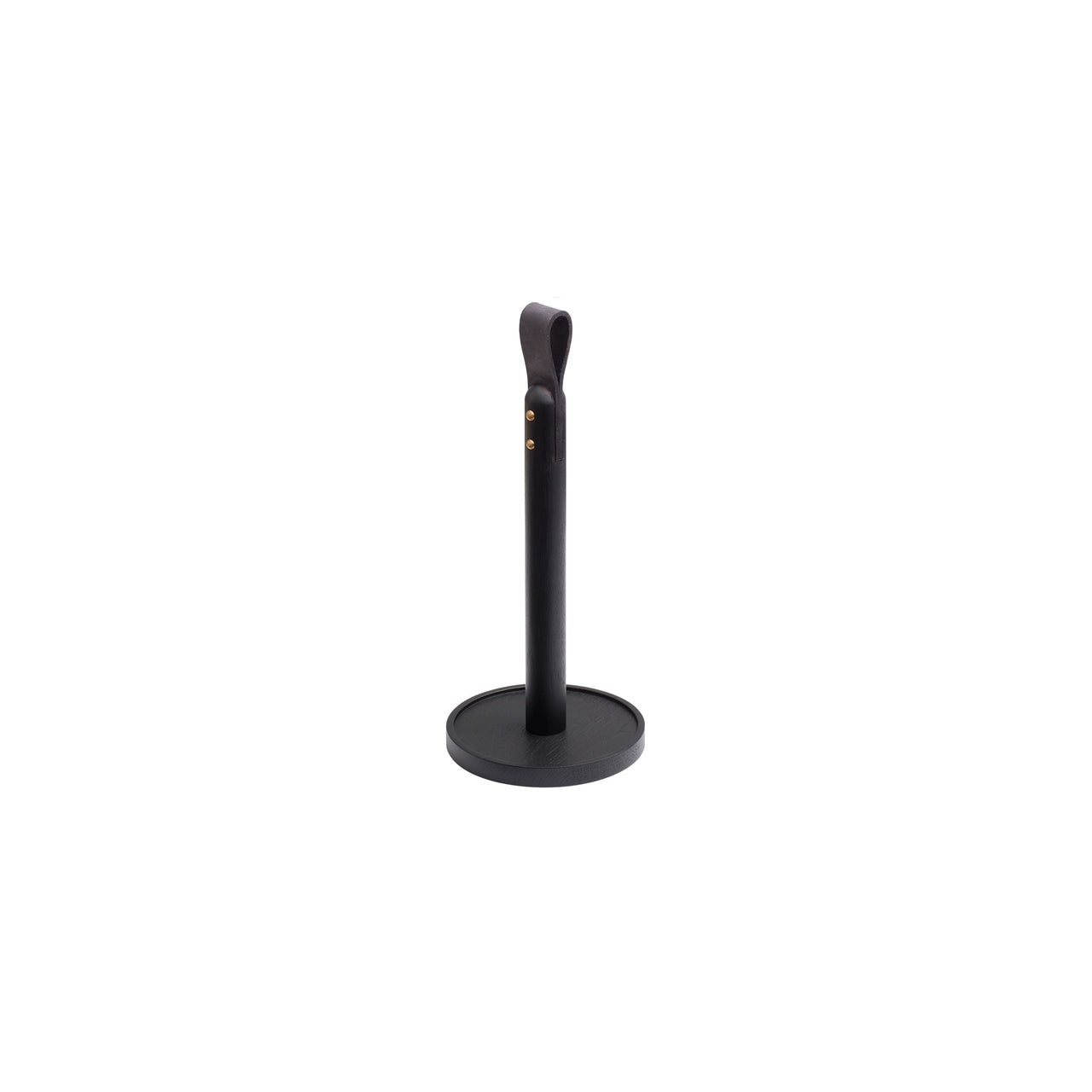 Norr Paper Towel Holder: Black Oak