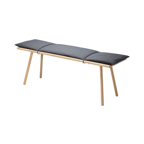 Georg Bench: Oak + Dark Grey