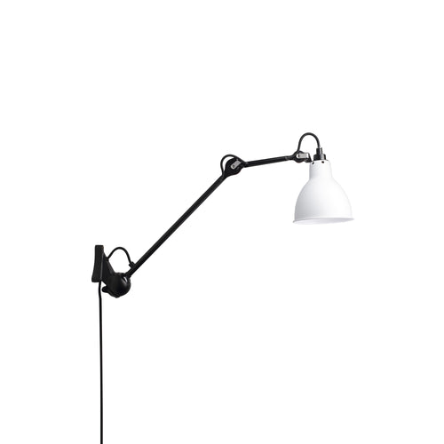 Lampe Gras N°222 Wall Lamp: White + Round