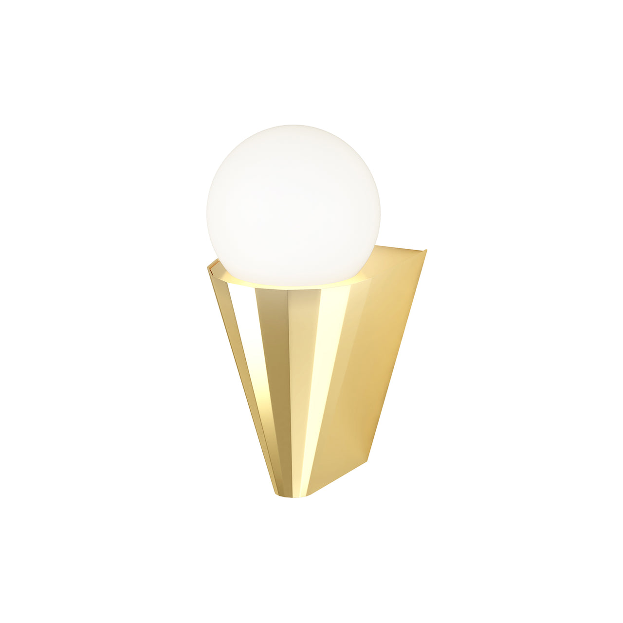 IP Cornet Wall Light: Polished Brass