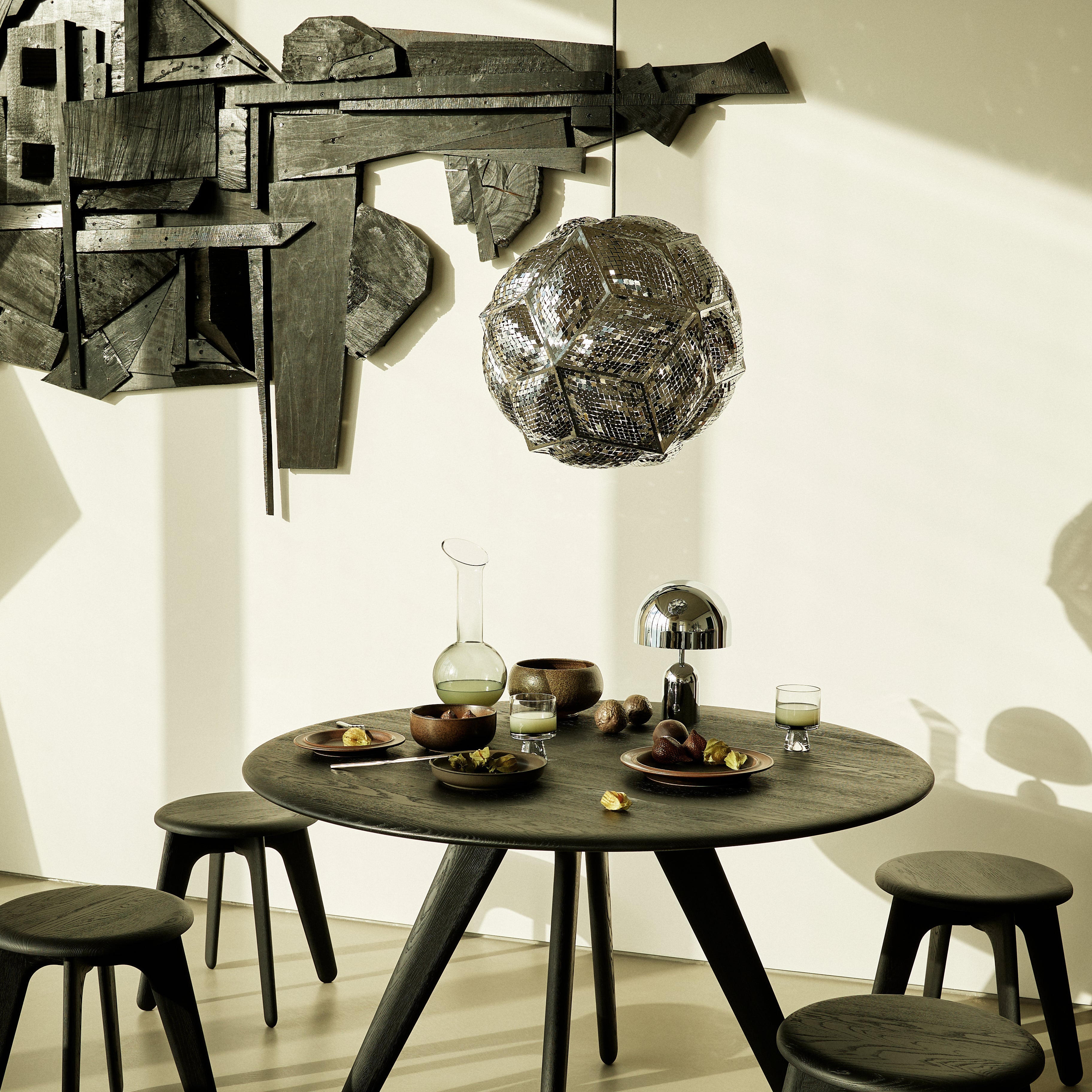 Slab Round Table