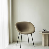 Mat Armchair: Steel Base + Fully Upholstered