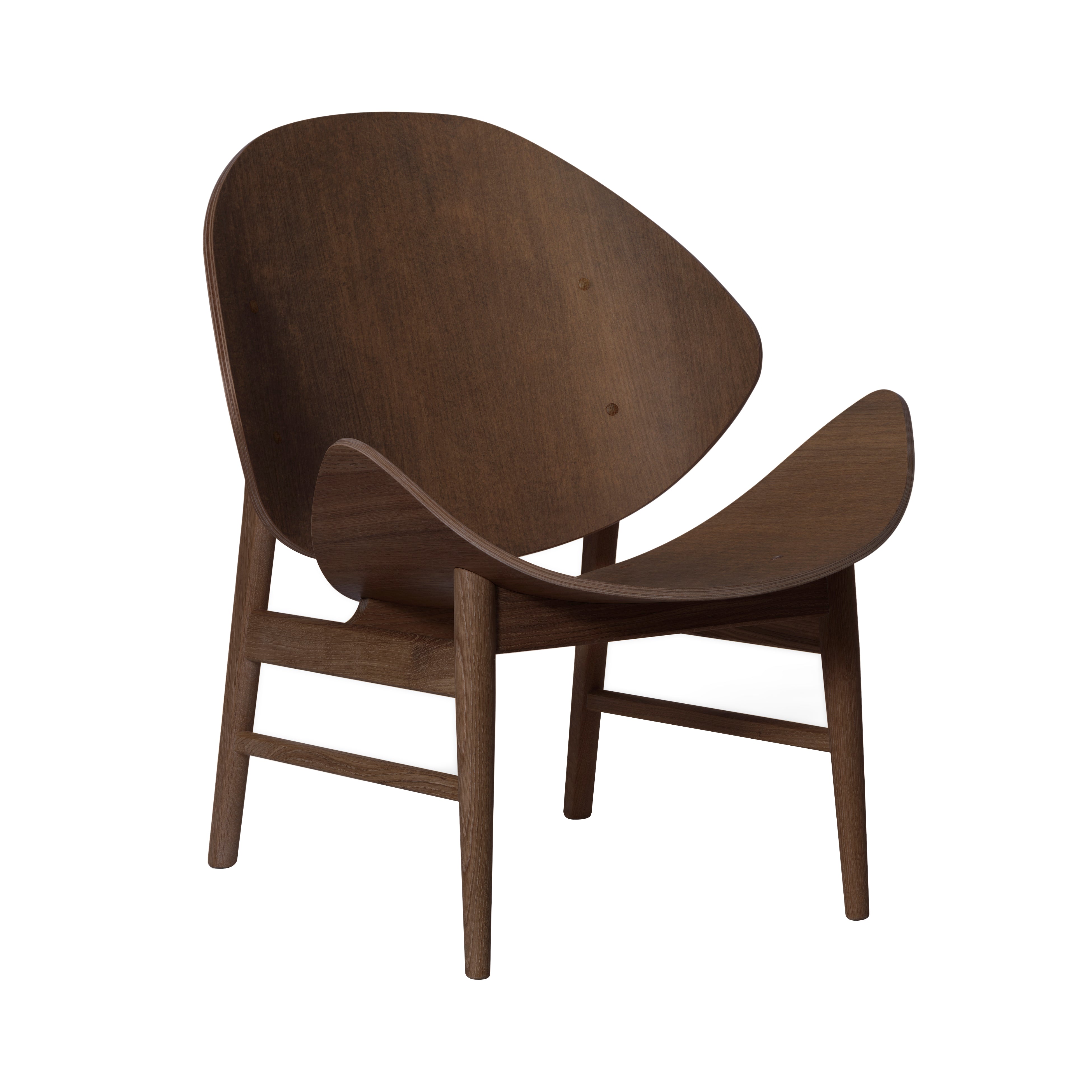 The Orange Lounge Chair: Smoked Oak