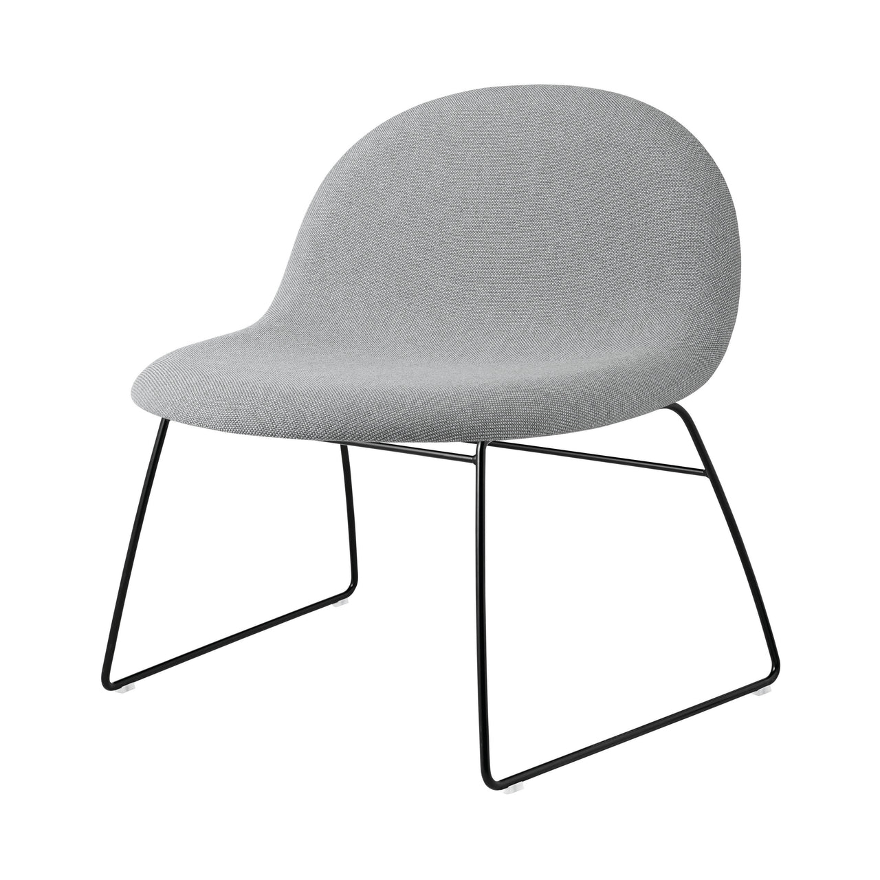 3D Lounge Chair Sledge base: Fully Upholstered