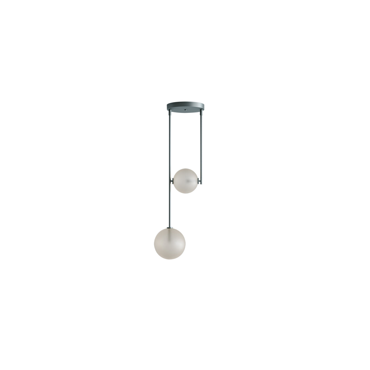 Equalizer: 2 Piece Pendant: Olive Anodize + Cream