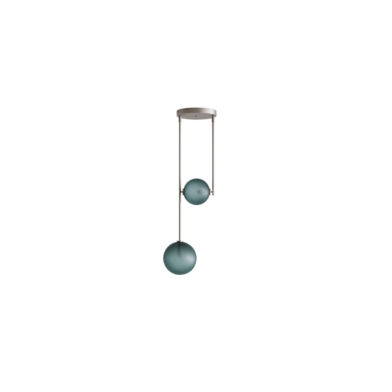 Equalizer: 2 Piece Pendant: Bronze Anodize + Smokey Green