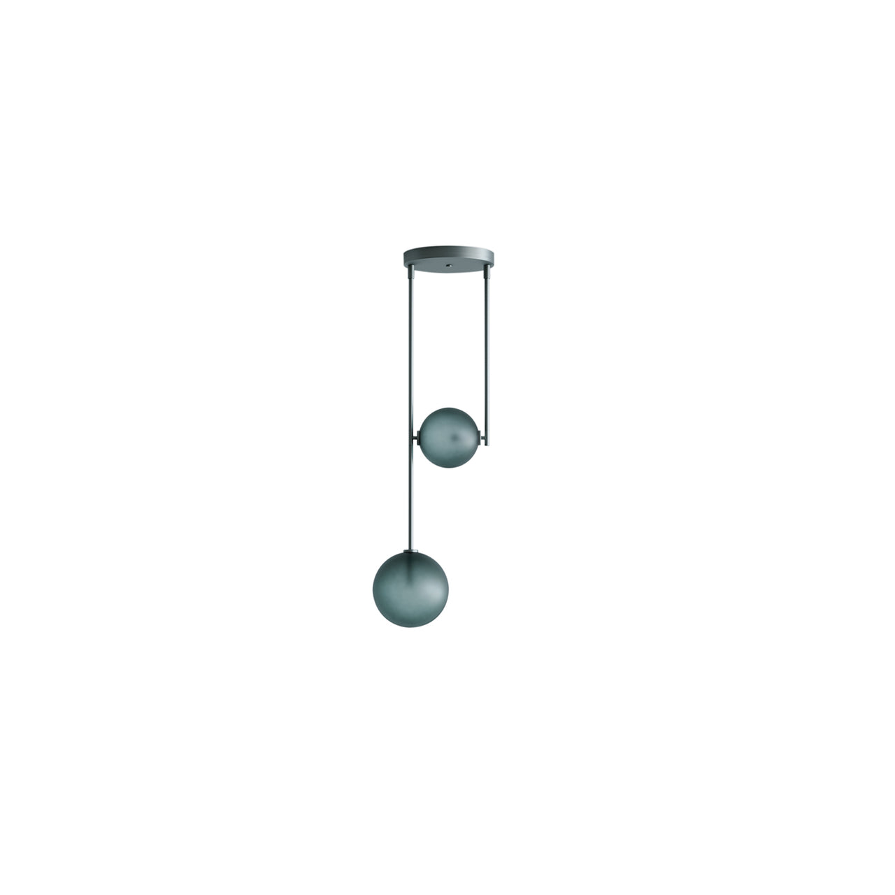 Equalizer: 2 Piece Pendant: Olive Anodize + Smokey Green