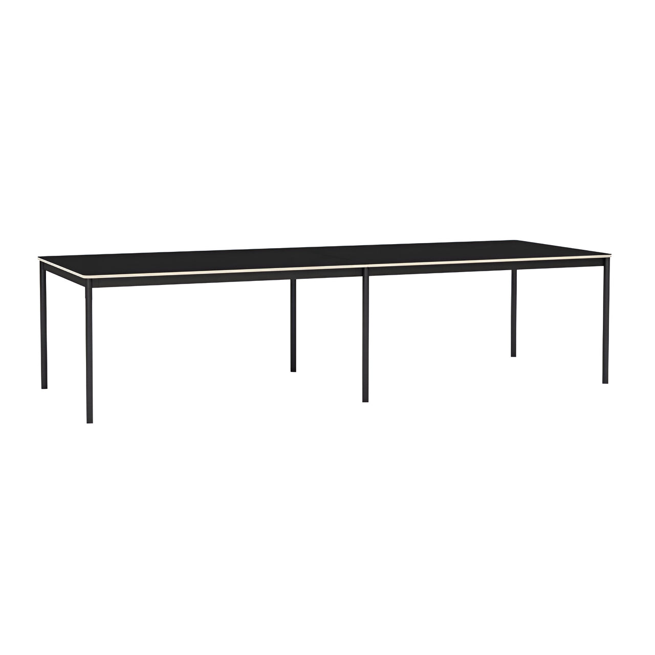 Base Table: Large + Black Laminate + Plywood Edge + Black