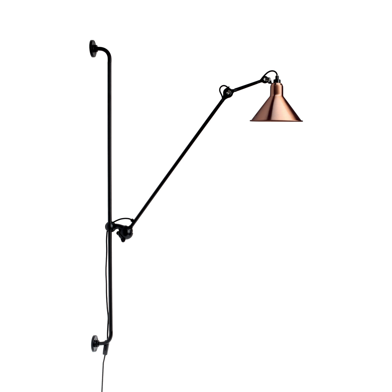 Lampe Gras N°214 Wall Lamp: Copper + Conic