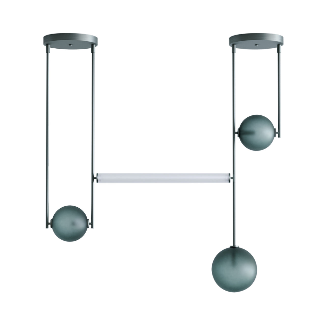 Equalizer 4 Piece Linear: Olive Anodize + Smokey Green
