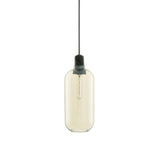 Amp Pendant Lamp: Large + Gold + Green