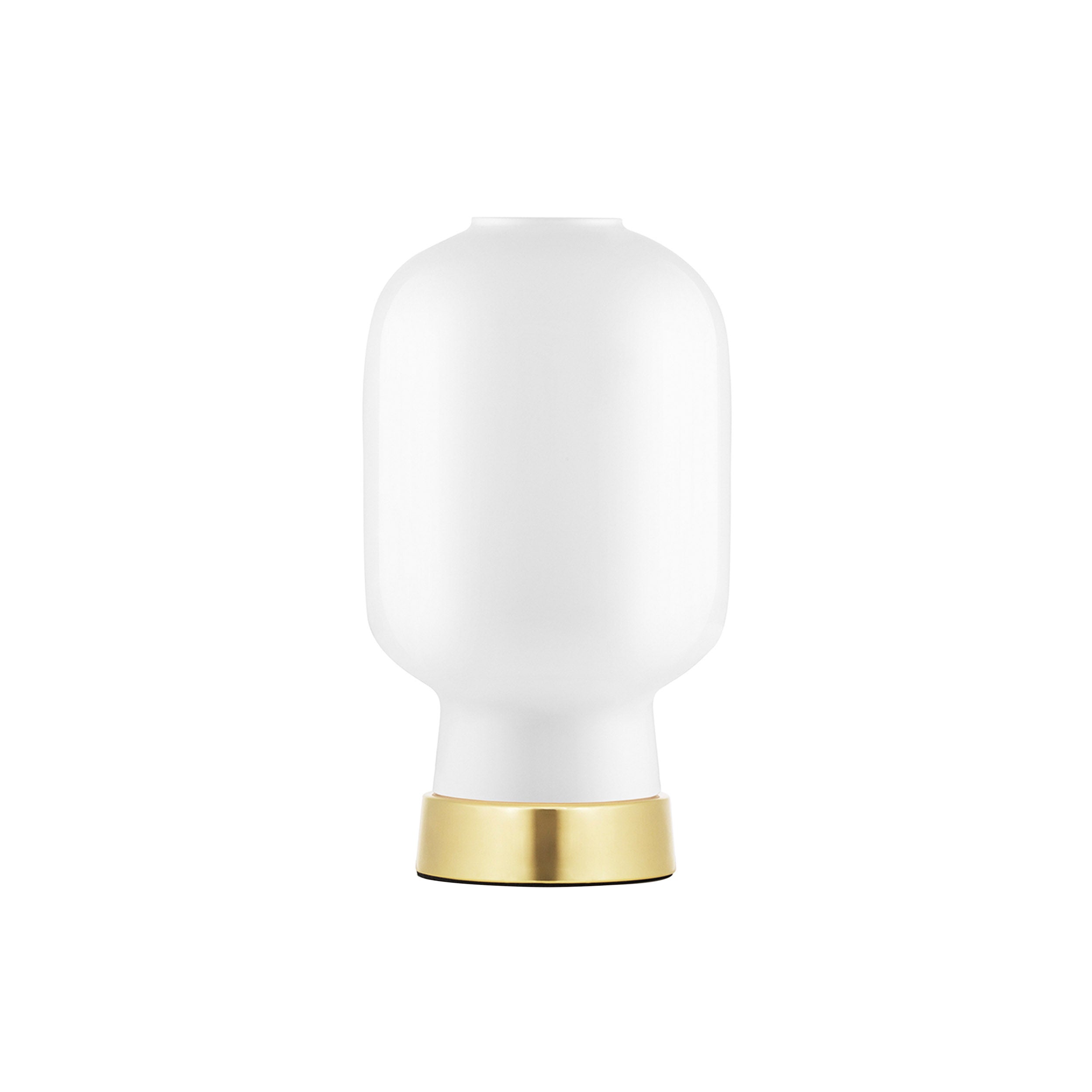 Amp Table Lamp: White + Brass