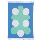 Teenagers Blankets: White + Blue + Leaf