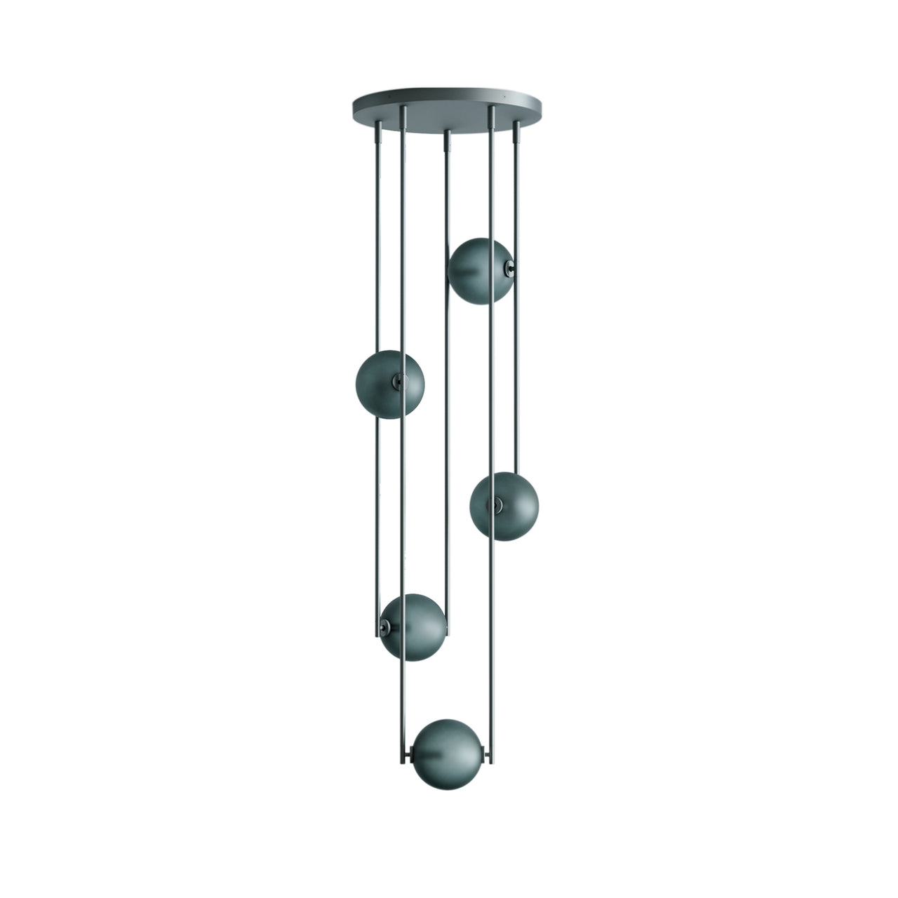 Equalizer 5 Piece Radial: Olive Anodize + Smokey Green