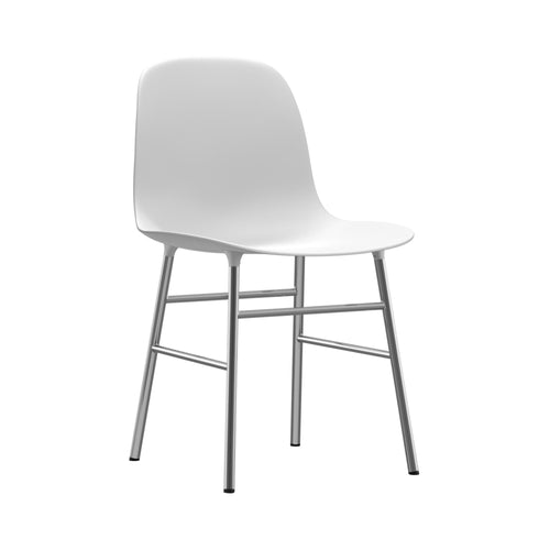Form Chair: Chrome + White