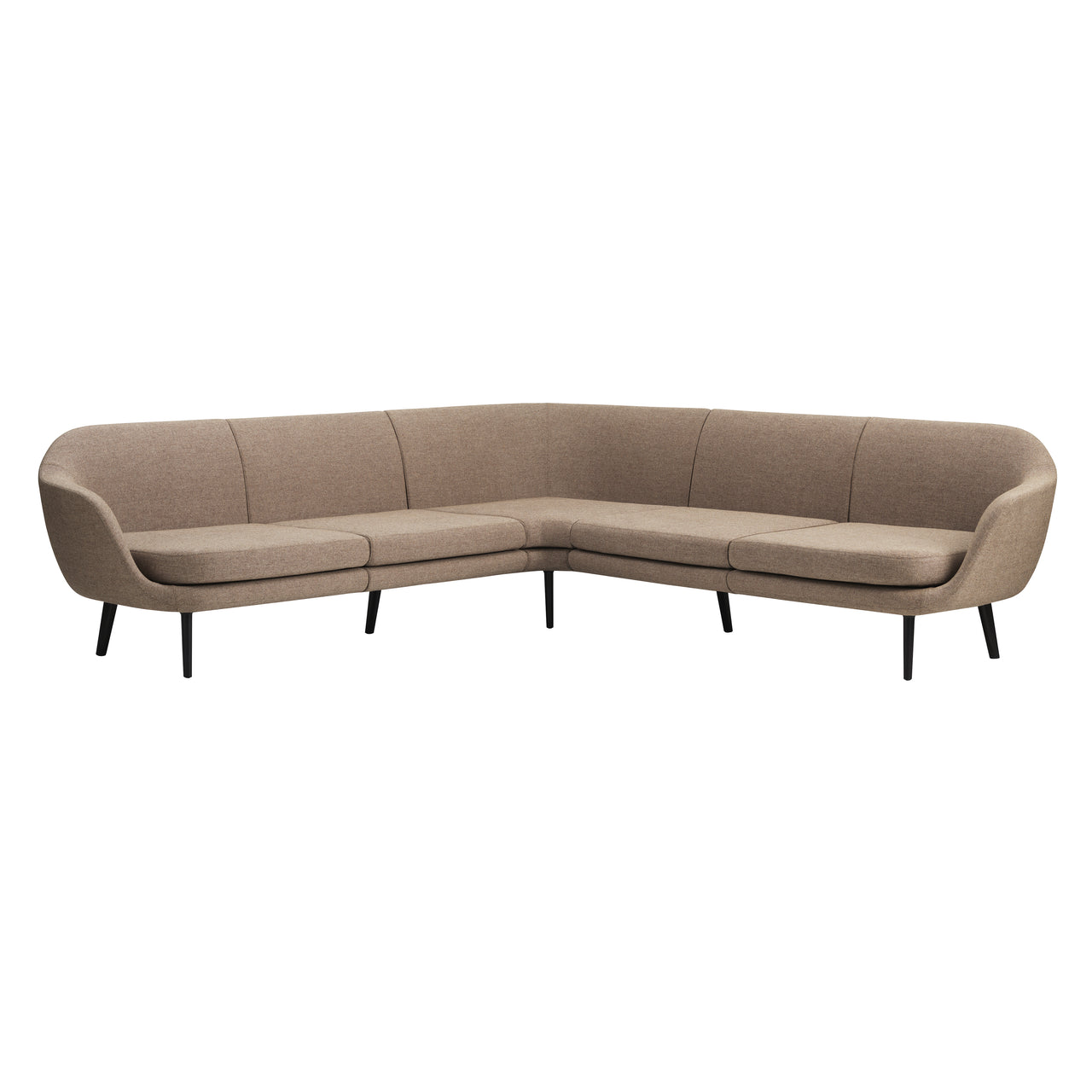 Sum Modular Sofa: Black Aluminum Base + Configuration 7