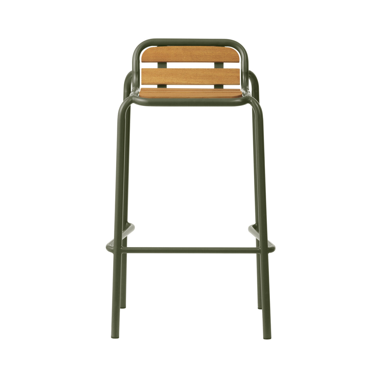 Vig Stacking Bar + Counter Stool: Bar + Dark Green + Without Cushion