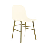Form Chair: Brass + Cream
