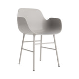 Form Armchair: Steel + Warm Grey