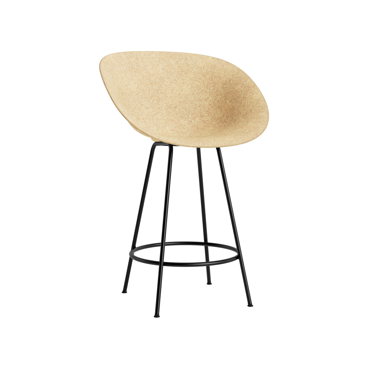 Mat Bar + Counter Armchair: Steel + Counter + Hemp + Black