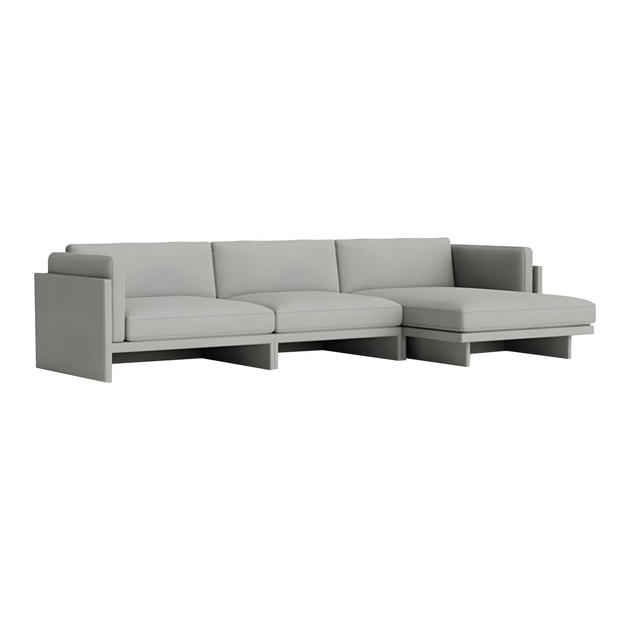 Softy Modular Sofa: 4 Seater with Right Chaise Lounge