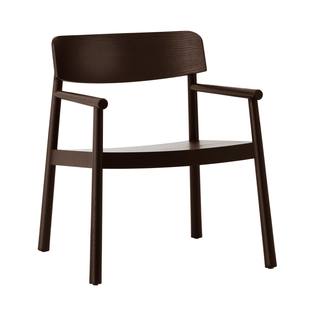 Timb Lounge Armchair: Brown