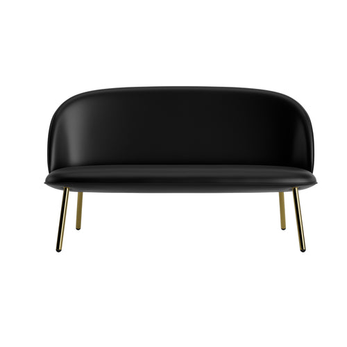 Ace Sofa: Steel Base + Brass