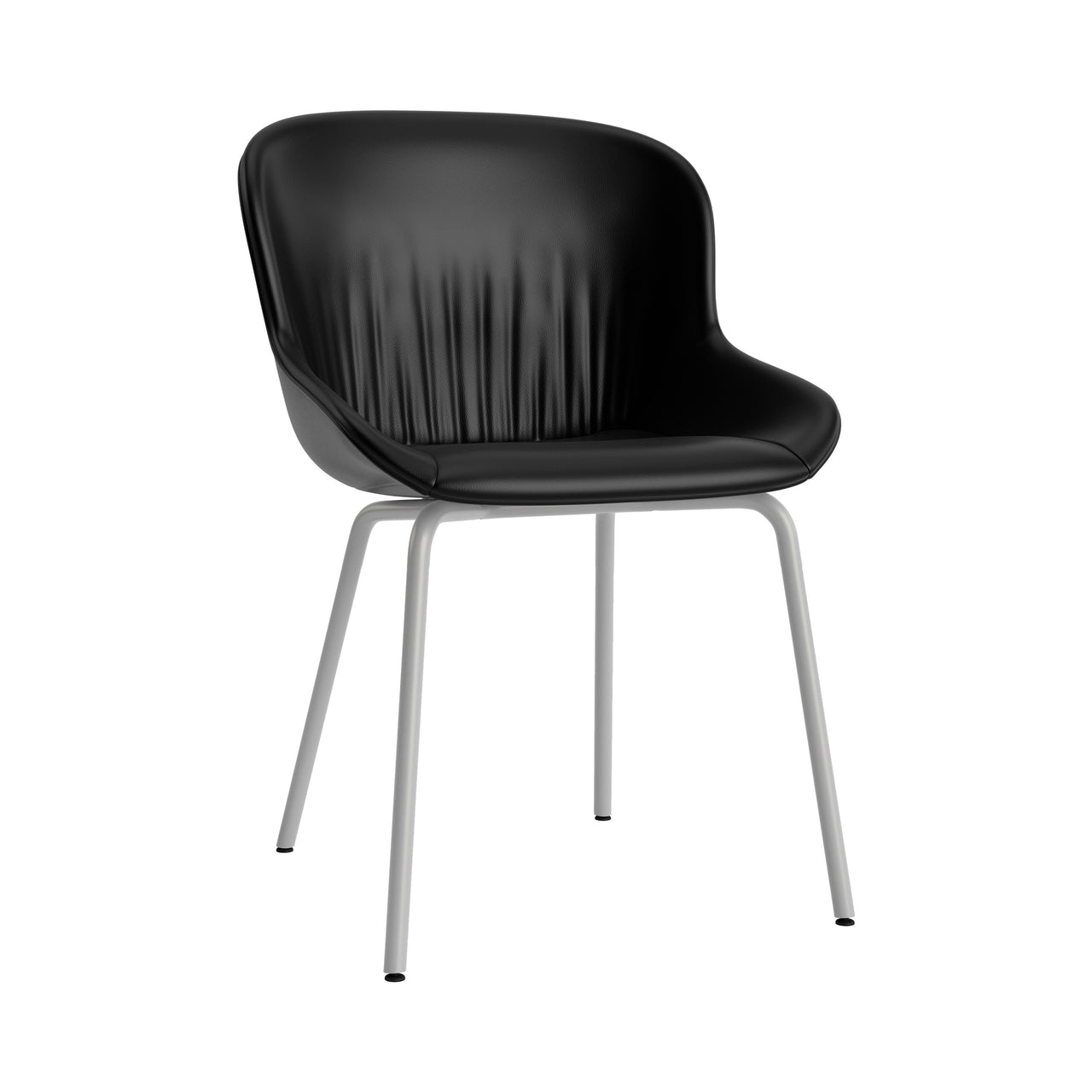 Hyg Comfort Chair: Steel Base + Full Upholstered + Grey